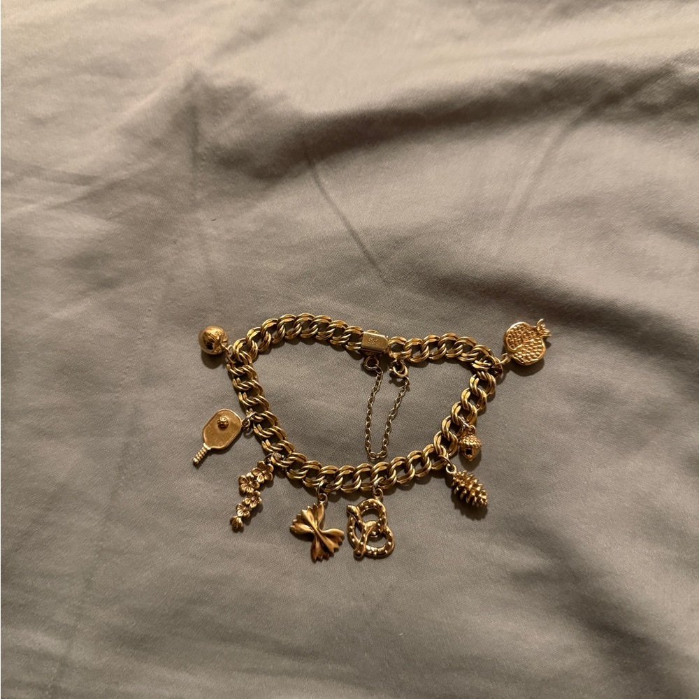 Gold filled Charm Bracelet